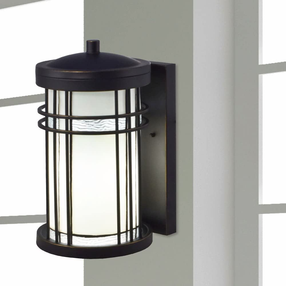 Dale Tiffany TW17026 Dijon Black Wall Sconce LED Outdoor Light Exterior Lighting Fixture for Home Decor