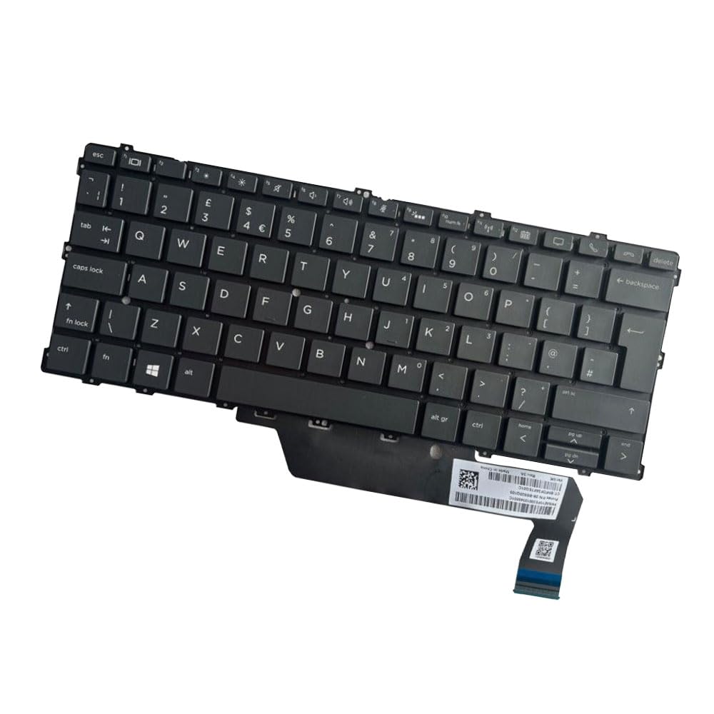 Laptop Keyboard Compatible for HP EliteBook x360 1030 G2 1030 G3 1030 G4 UK Layout Backlit