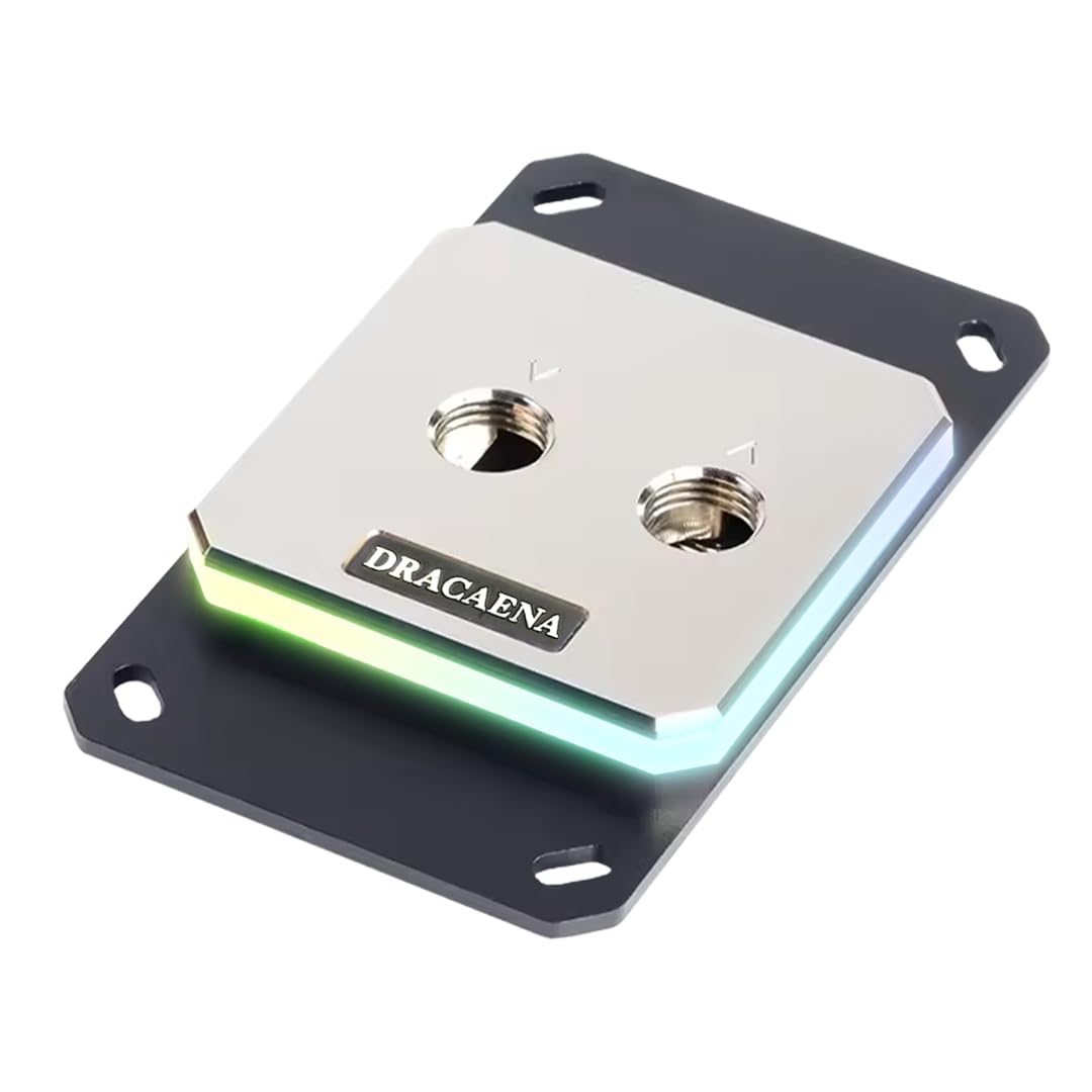 dracaena.io AMD CPU Water Block AM5 AM4 AM3 AM2 | Ryzen 7000 5000 Series | RGB ARGB | Full Copper Water Loop | G1/4 Fittings | Custom Water Cooling