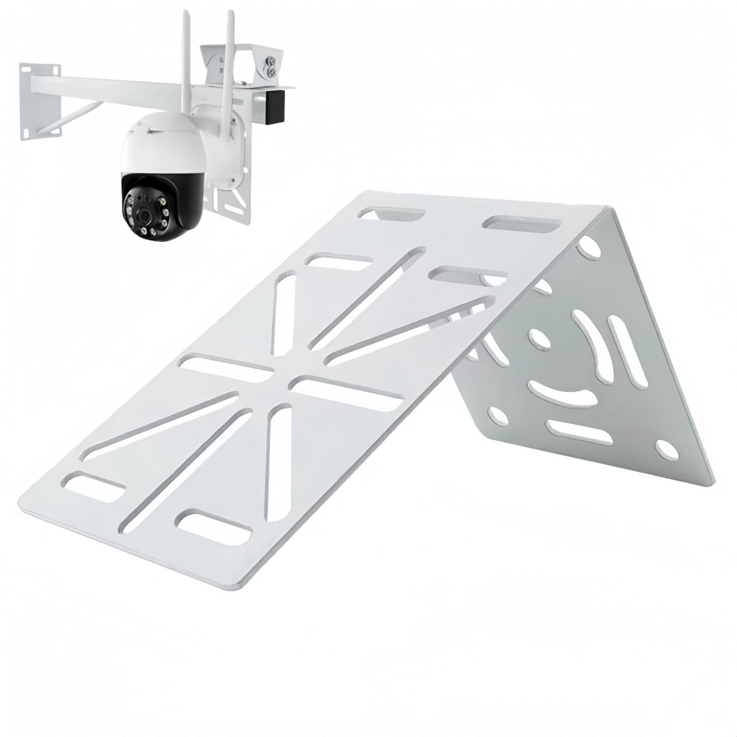 GledeYeTec L-Shape Dome Camera Bracket Adapter,Universal Steel Vertical Ceiling Wall Mount Bracket Holder Wall Ceiling Mount Bracket for CCTV