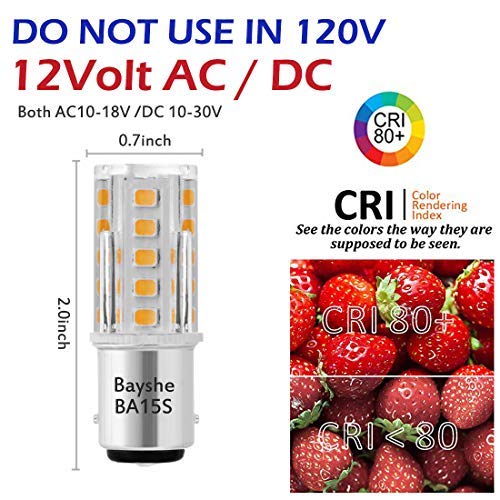 BAYSHE 1156 1141 BA15S Led 12V Landscape RV Camper Interior Light Bulb P21W
