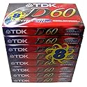 TDK Audio Cassette Tape - 60 Minute (8 Pack, Red)