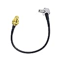 Maswell SMA Female Bulkhead to TS9 Interface Cable 20cm 8 inch 2-Pack Compatible for MiFi Router Cellular Broadband Modem 5G 4G LTE Antenna Adapter