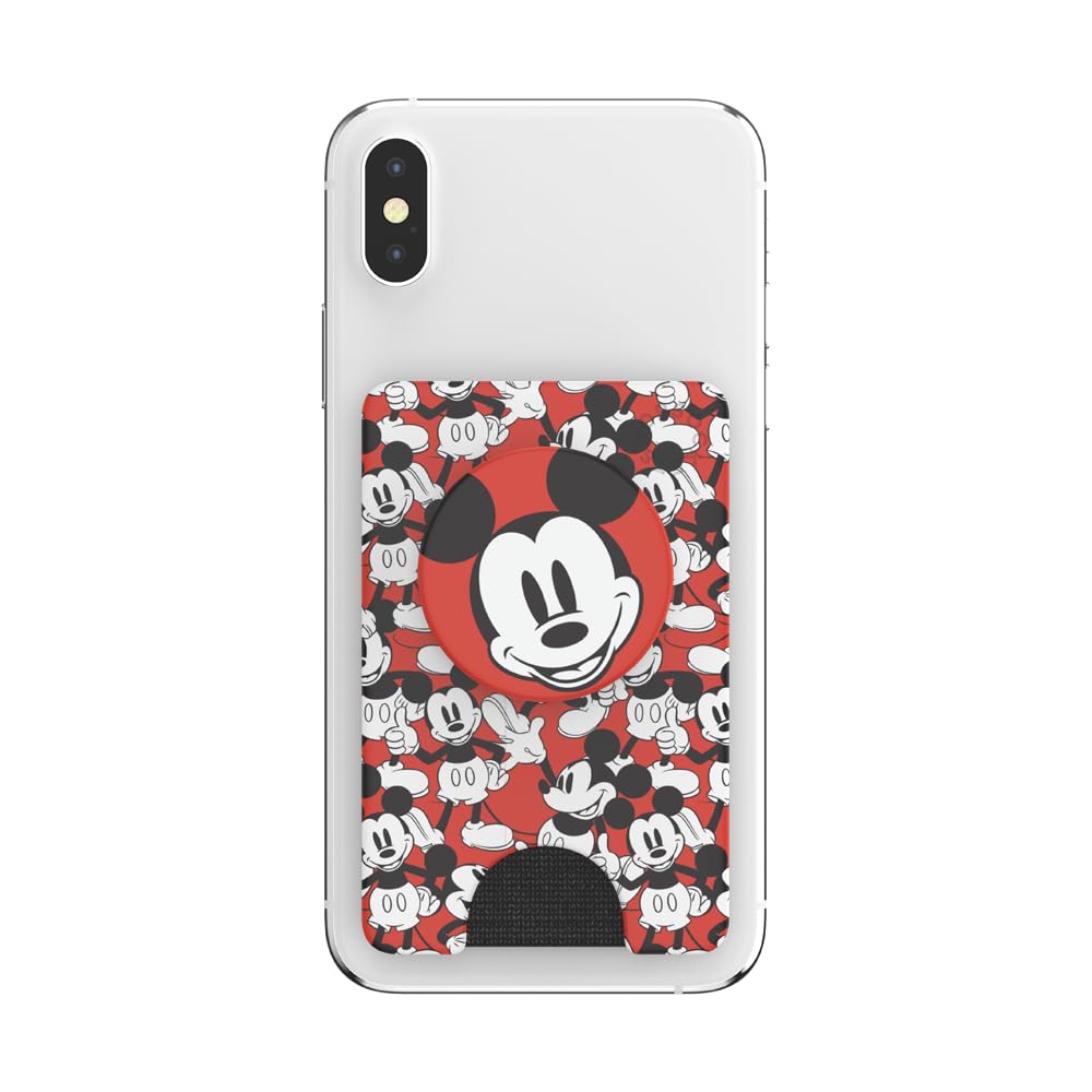 PopSockets Adhesive Phone Wallet and Card Holder with Grip, Disney - Mickey Classic