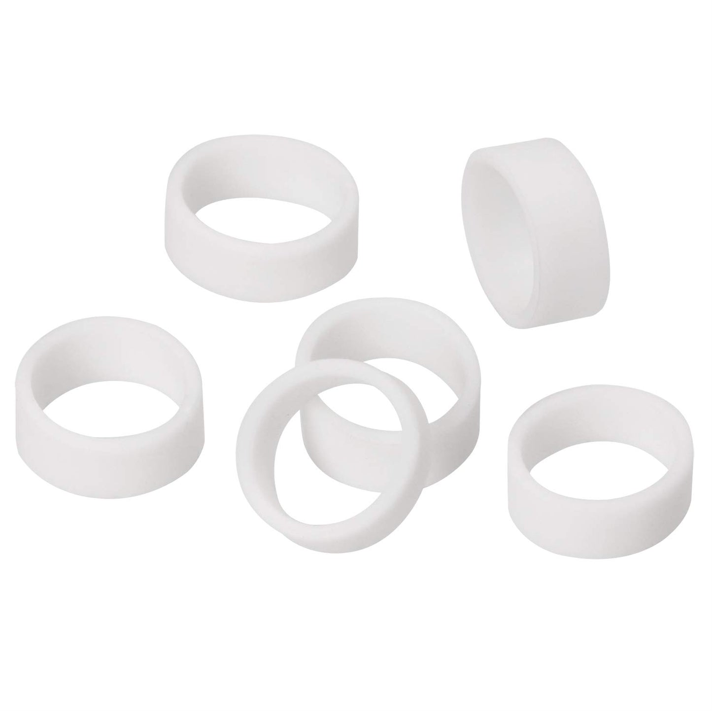 ONLYKXY 100 Pieces Silicone Cable Ties, Data Lines Silicone Cord Ties, Reusable Rubber Rings, Power Cable Tie Straps, Elasticity Coil Ring, Rubber