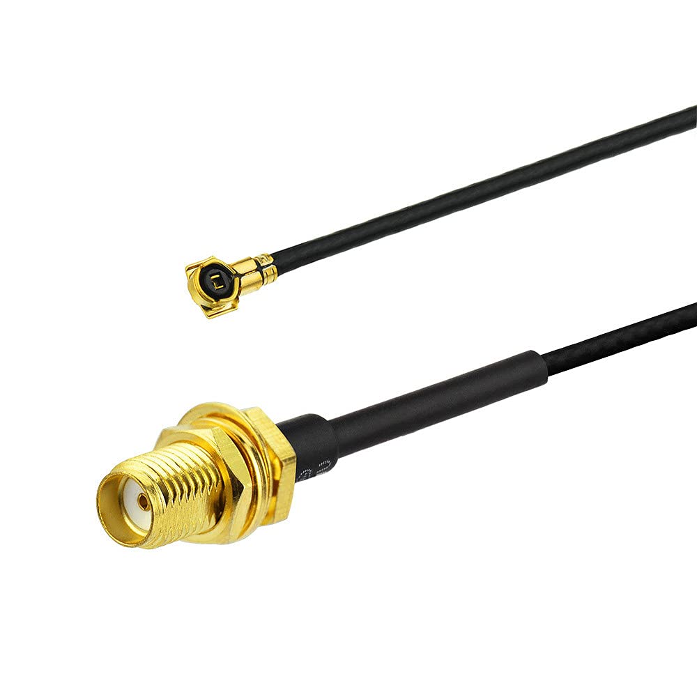 JacobsParts (5-Pack) 6" U.FL to SMA Female Antenna WiFi Pigtail Cable UFL 1.13mm Mini PCI