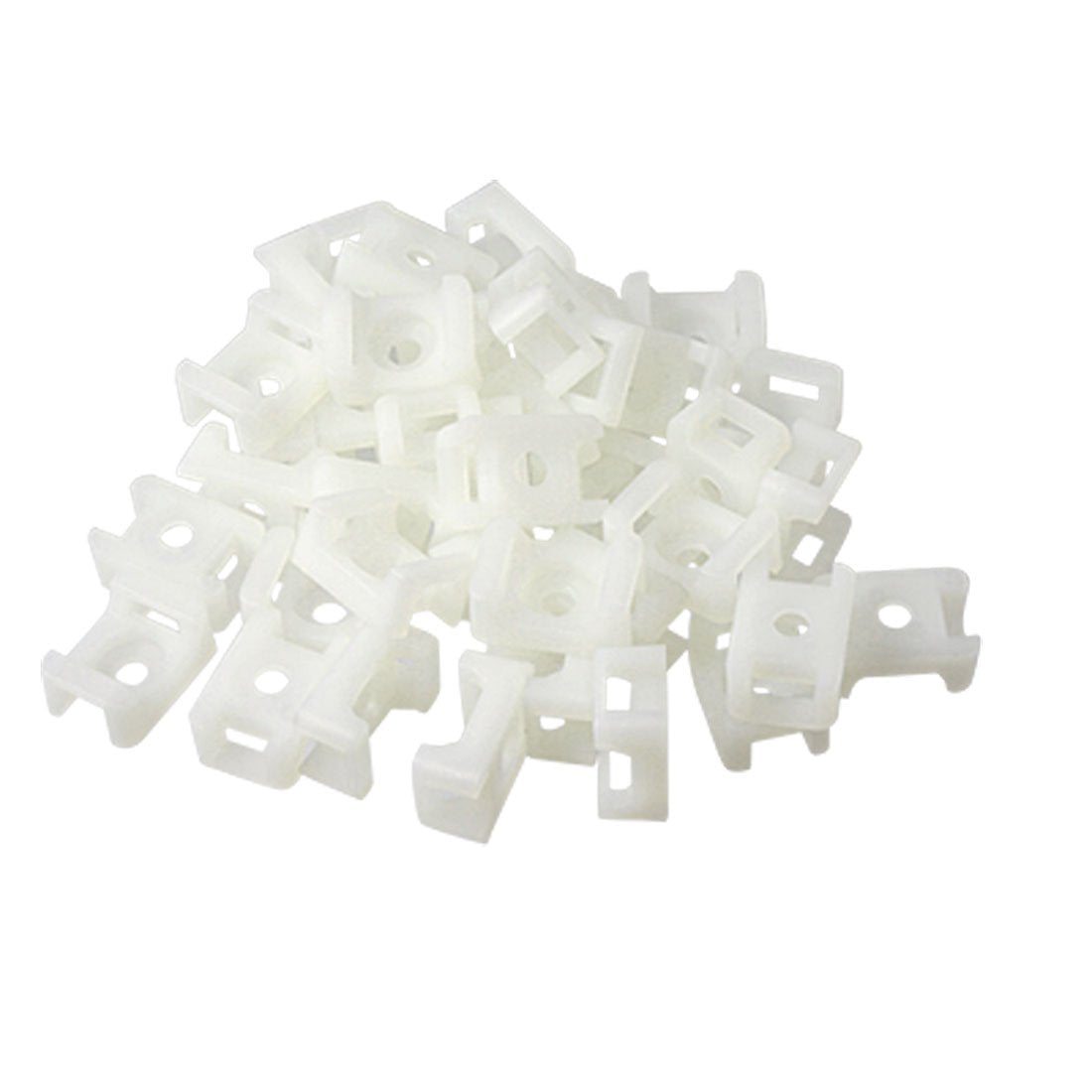 uxcell Cable Tie Mount Wire Buddle Saddle Holder, 4.5mm, 100Pcs, White
