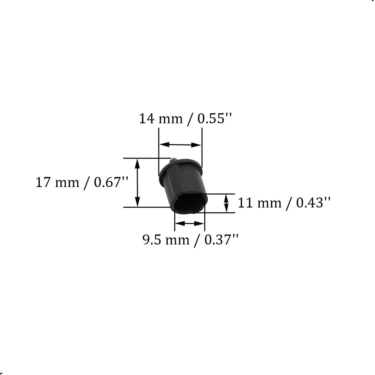 30 Pcs BNC Silicone Protectors Cap Female Port Cover Anti Dust Stopper Plug Cover Protector Cap,Style A,Black