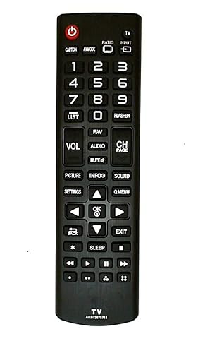 AKB73975711 Remote Control Replaced for LG TVs 42LB5600-UZ, 55LB5900-UV and Almost All Late Model LG TV's