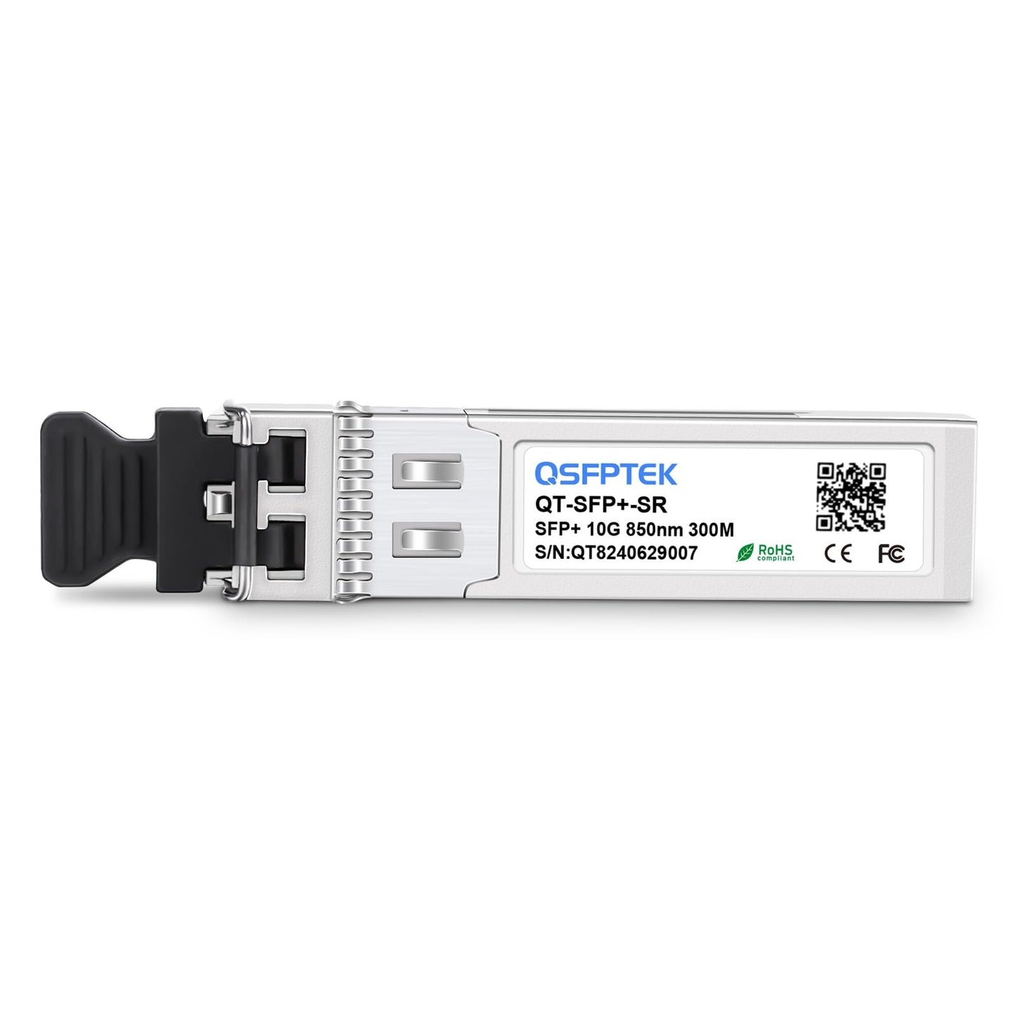 10G SFP+ Module, 10GBASE-SR 850nm 300M DDM Multimode LC SFP+ to Ethernet Port Transceiver for Intel E10GSFPSR, Fortinet, Ubiquiti, Mikrotik, D-Link