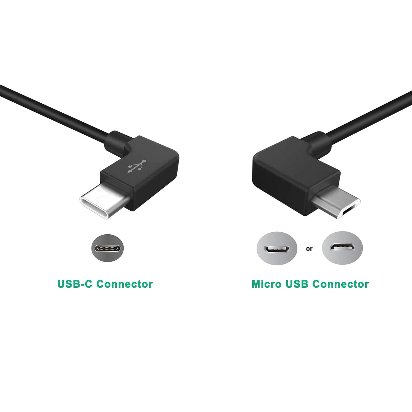 Artisan Tribute Micro ab to USB C Replacement for DJI Mavic Mini/Mavic 2 Pro Controller USB Type-C OTG Cable, 9.8 inch
