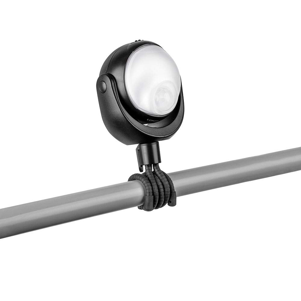 Limitless Innovations Lumenology Portable LED Motion Sensor Light Provides 148 Lumens with a 13 ft Detectable Range and Flexible Tripod Base