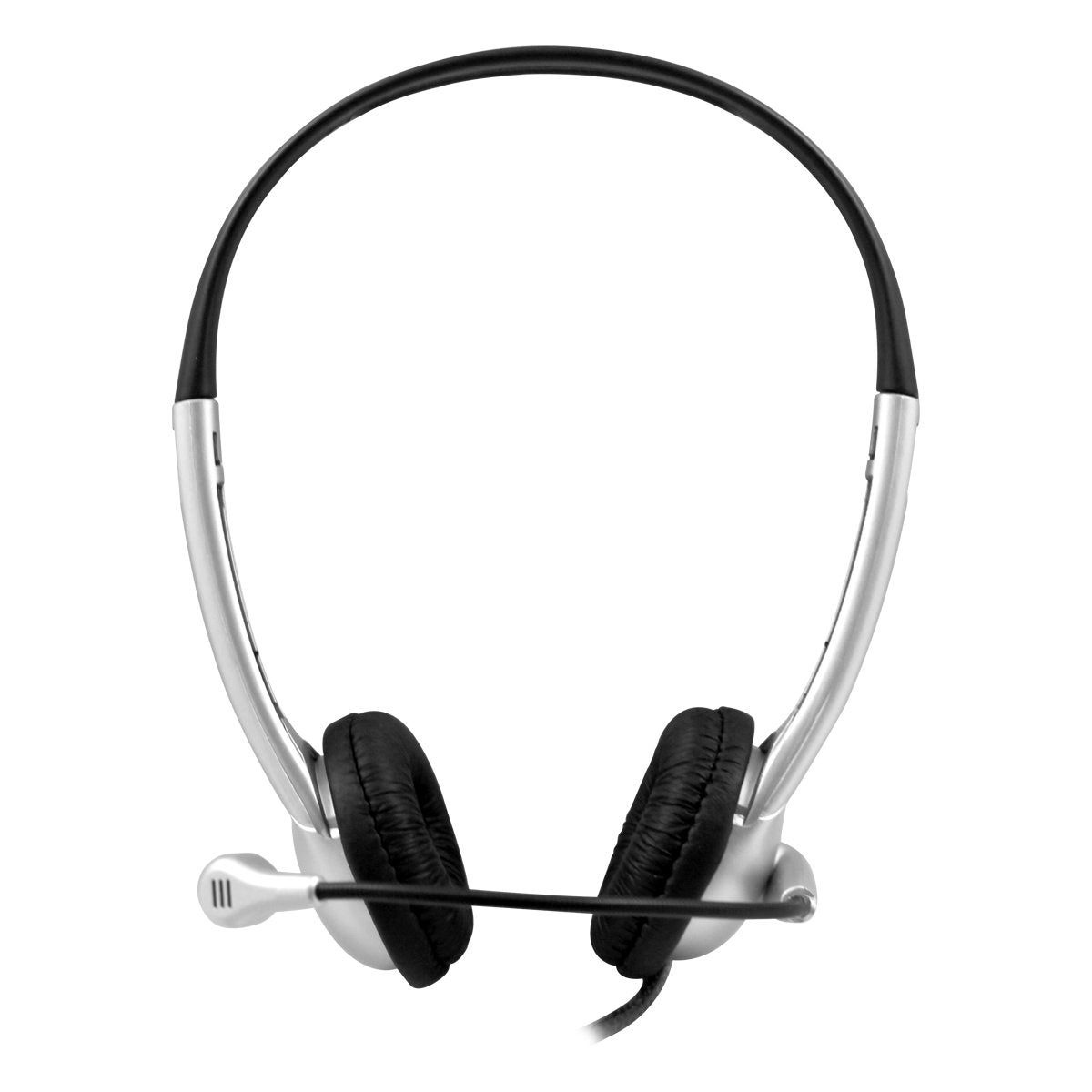 HamiltonBuhl MACH-1 Multimedia USB Headset - Steel Reinforced Gooseneck Mic and in-Line Volume, Gray (M1USB)