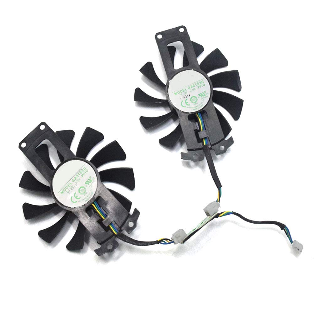 2pcs/lot GA81S2U 12V 0.38A 75mm 4Pin Apistek Cooler Fan for ZOTAC GTX960 4G PCI-EDC Graphics Card Fan (Fan B (2pcs/lot))