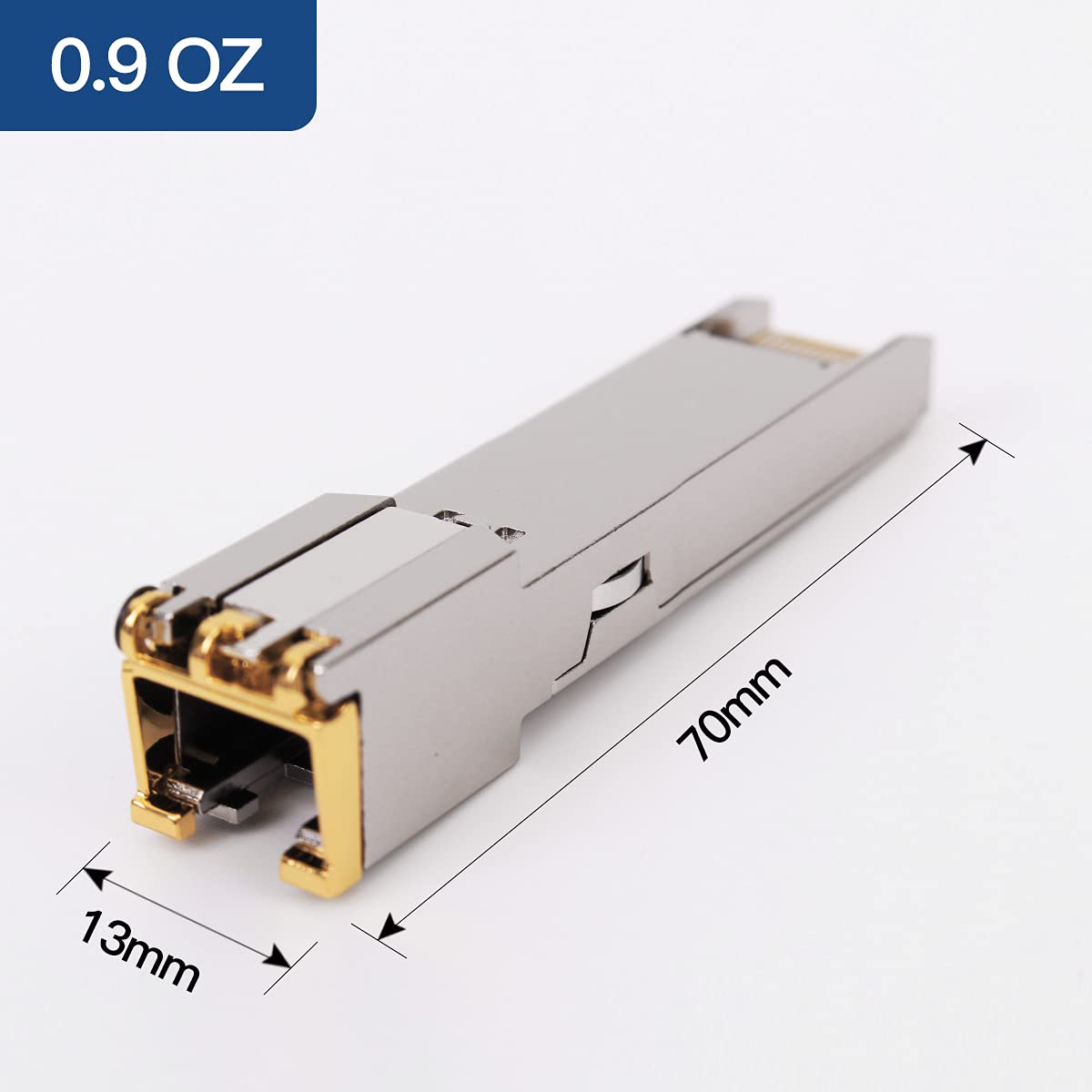 1000BASE-T Gigabit SFP to RJ45 Copper Ethernet Modular Transceiver for Cisco,Meraki,Ubiquiti,D/TP Link,Supermicro,Netgear, 1.25G SFP-T CAT5E/CAT6 up