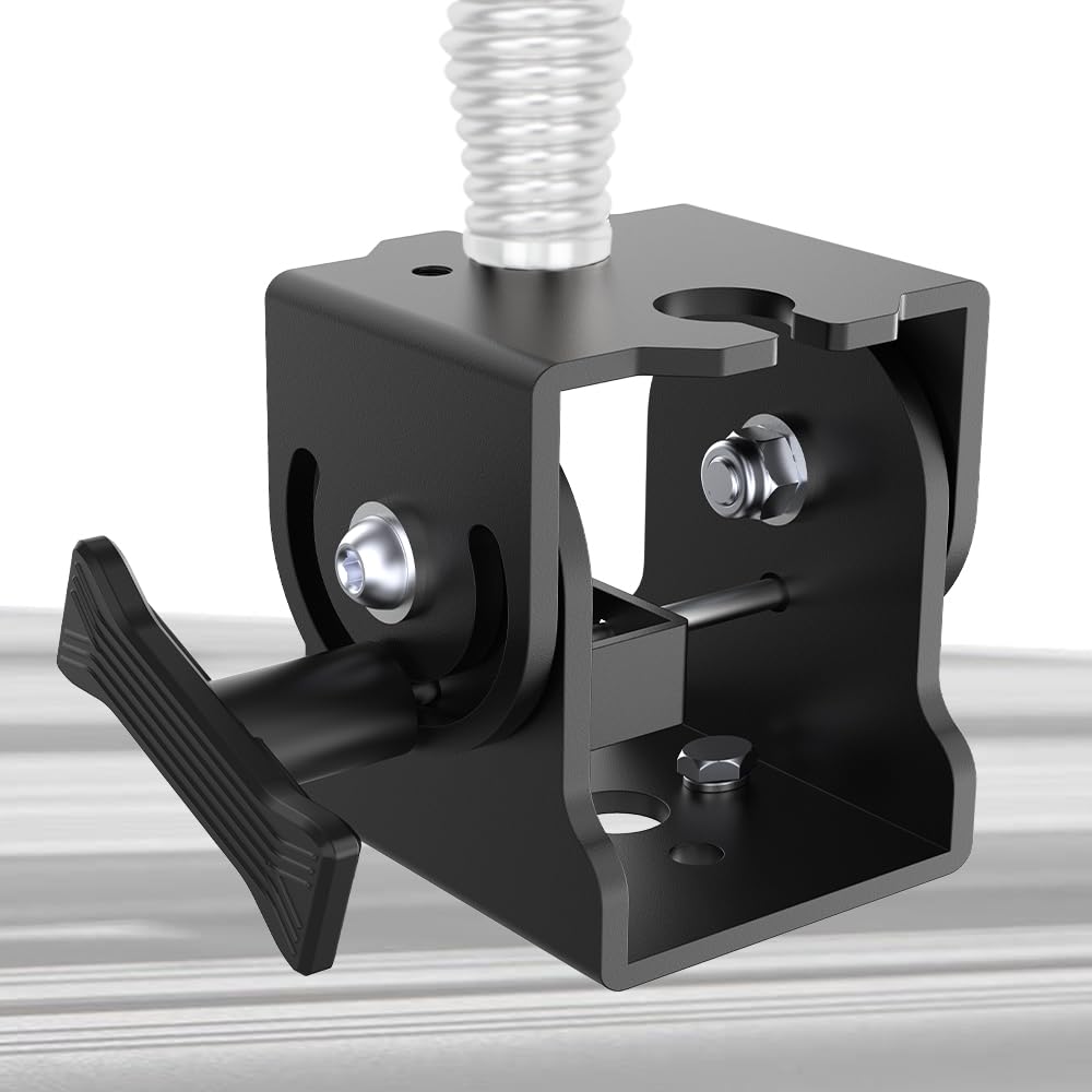 DITKOK Folding Antenna Mount - Roof Rack Mounting Bracket Kit, Fits Crossbars and Platforms, Folding Aerial Bracket for Antennas, Flags and Small LED
