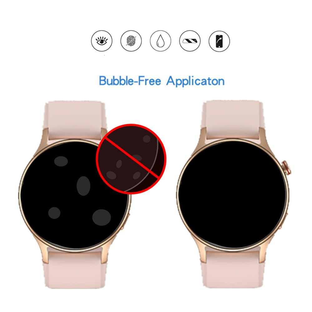 MIHENCE Screen Protector for AR-01 / GTX18 Smart Watch, TPU HD Protective Film Compatible for Fitpolo 1.3" Smartwatch/Compatible for aeac 1.32'' Smart