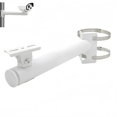 GledeYeTec Surveillance Security Camera Mount Bracket, CCTV Wall Mounting Bracket Stand Galvanized Tube Wall Corner Mount Bracket for Heavy-Duty