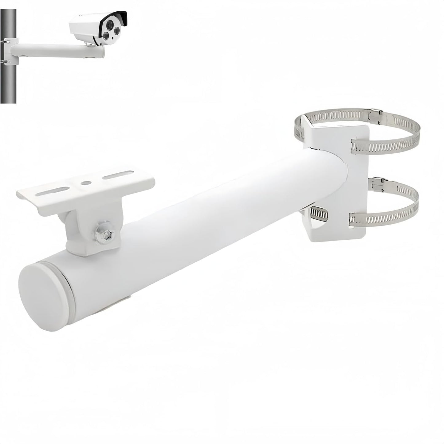 GledeYeTec Surveillance Security Camera Mount Bracket, CCTV Wall Mounting Bracket Stand Galvanized Tube Wall Corner Mount Bracket for Heavy-Duty