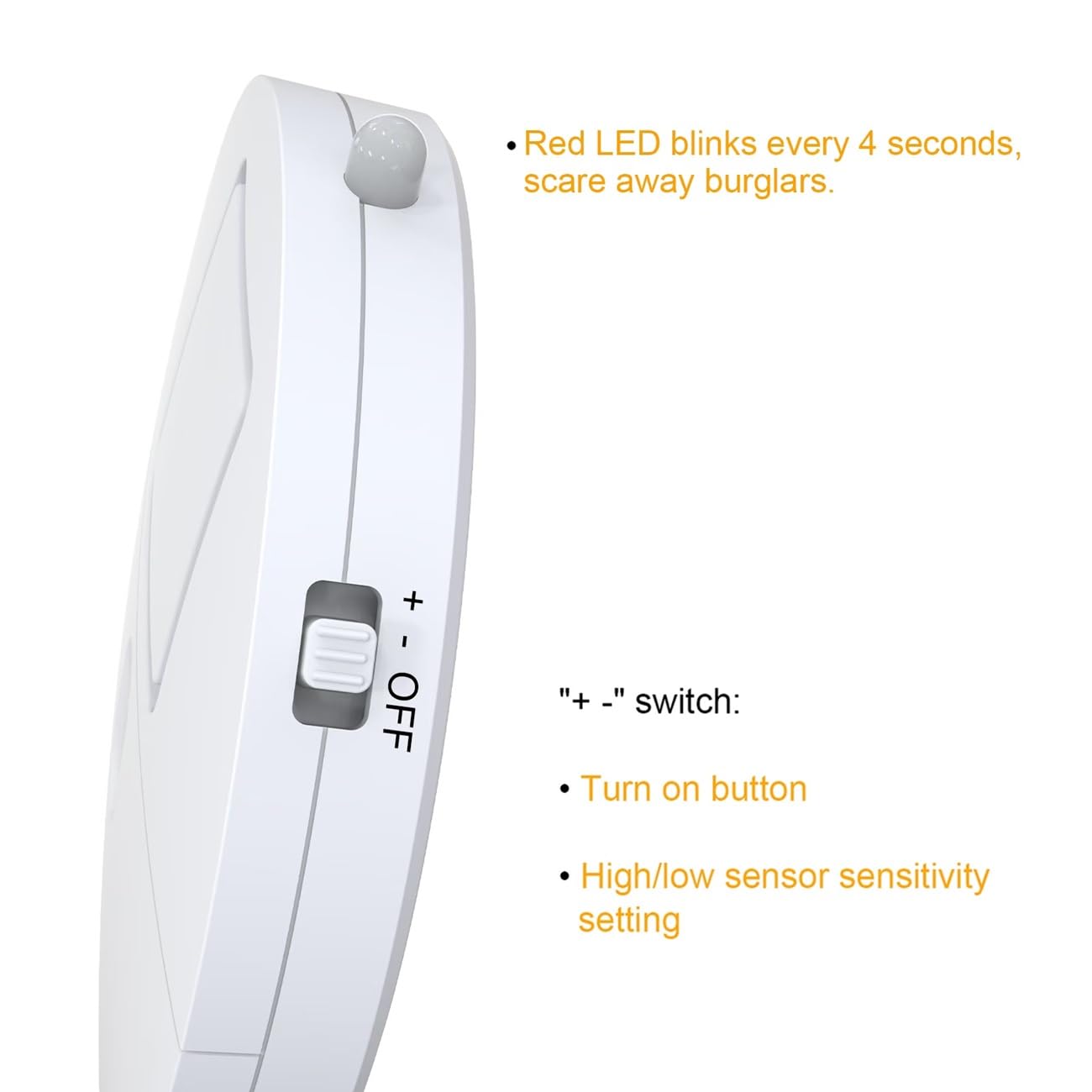 EVA LOGIK Modern Ultra-Thin Window Alarm with Loud 120dB Sound and Vibration Sensors Compatible with Virtually Any Window, Glass Break Alarm Perfect