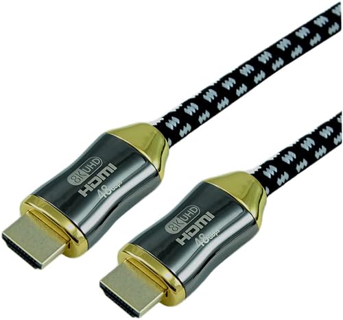 MyCableMart 12ft Elite Ultra High Speed 8K@60Hz/48Gb HDMI Cable Gold Plated Cable