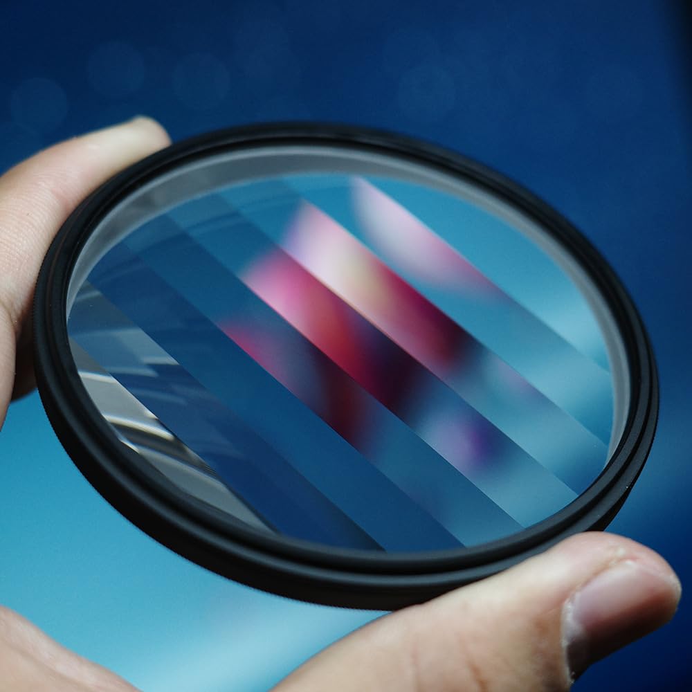 ZZQ&CCF 82mm Linear Prism Filter - Creative Photography Foreground Blur Filter