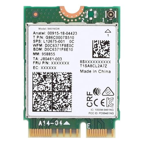 HighZer0 Electronics Wireless-AC 9461 Legacy Wi-Fi Adapter | 433Mbps WiFi with Bluetooth 5.1 | 2.4GHz & 5GHz Network Card | Supports 8-9th Gen Intel