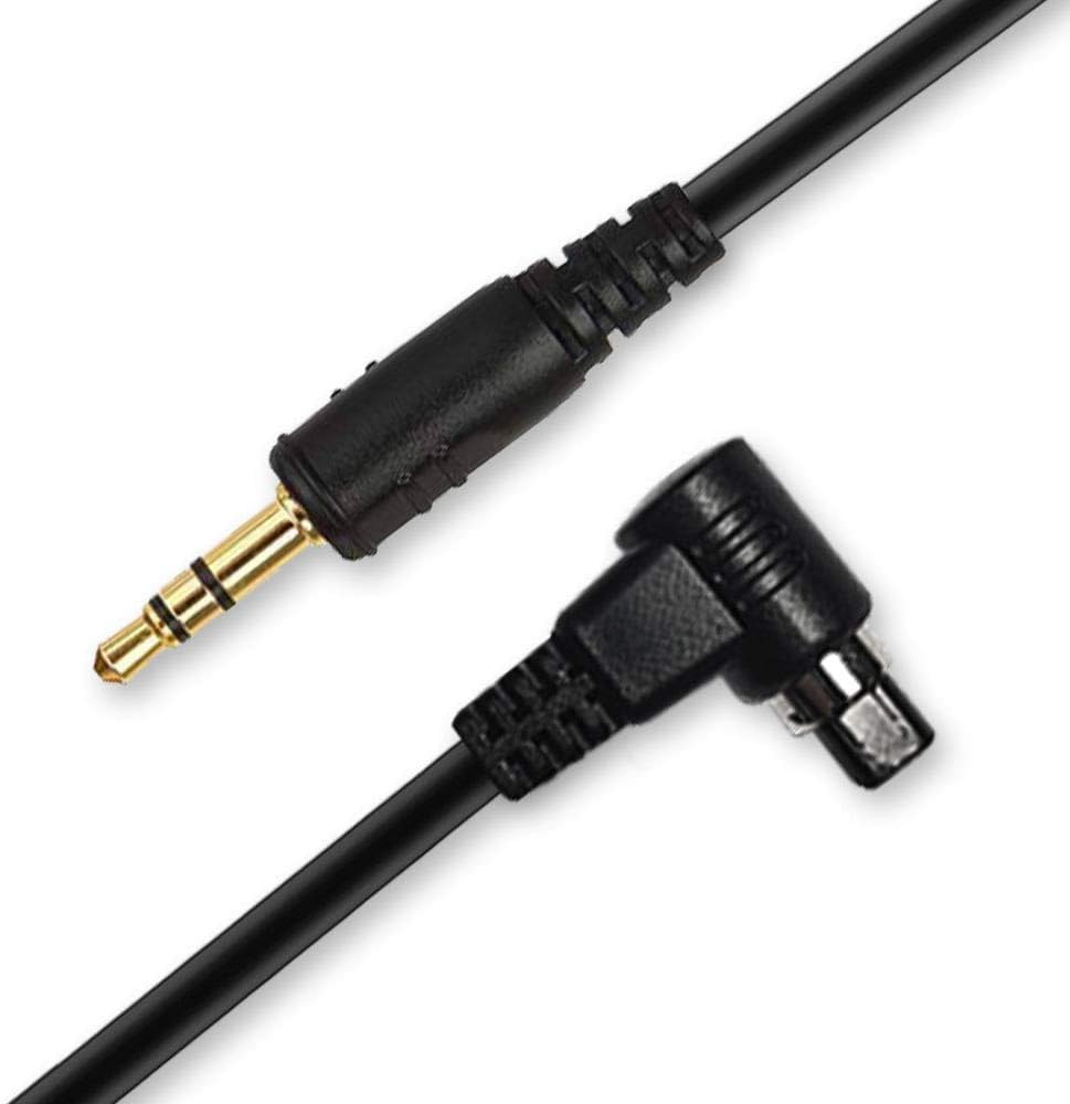 Pixel 3.5mm-N3 Camera Shutter Connecting Cable Cord Compatible for for Canon EOS 5D, 5D Mark II, 5D Mark III, 6D, 7D, 7D Mark II