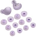 6 Pairs Replacement Earbuds Tips Silicone Eartips Set for Samsung Galaxy Buds 2 Headphones Wireless Fit in Case Ear Tips (Lavender)