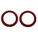 IMC Audio Red 10 inch Rubber Speaker Foam Edge Subwoofer Surround Rings Replacement Parts for Speaker Repair or DIY 2 Pieces