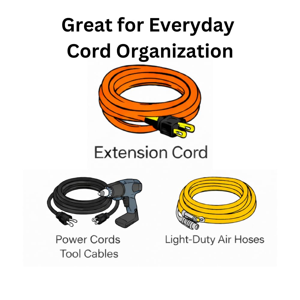 Hose Hugger™ HH095 15-Inch Heavy-Duty Cord Organizer Strap, 3" Industrial Polypropylene Webbing, 1,700 lb Tensile Strength, Reusable Hook & Loop Wrap