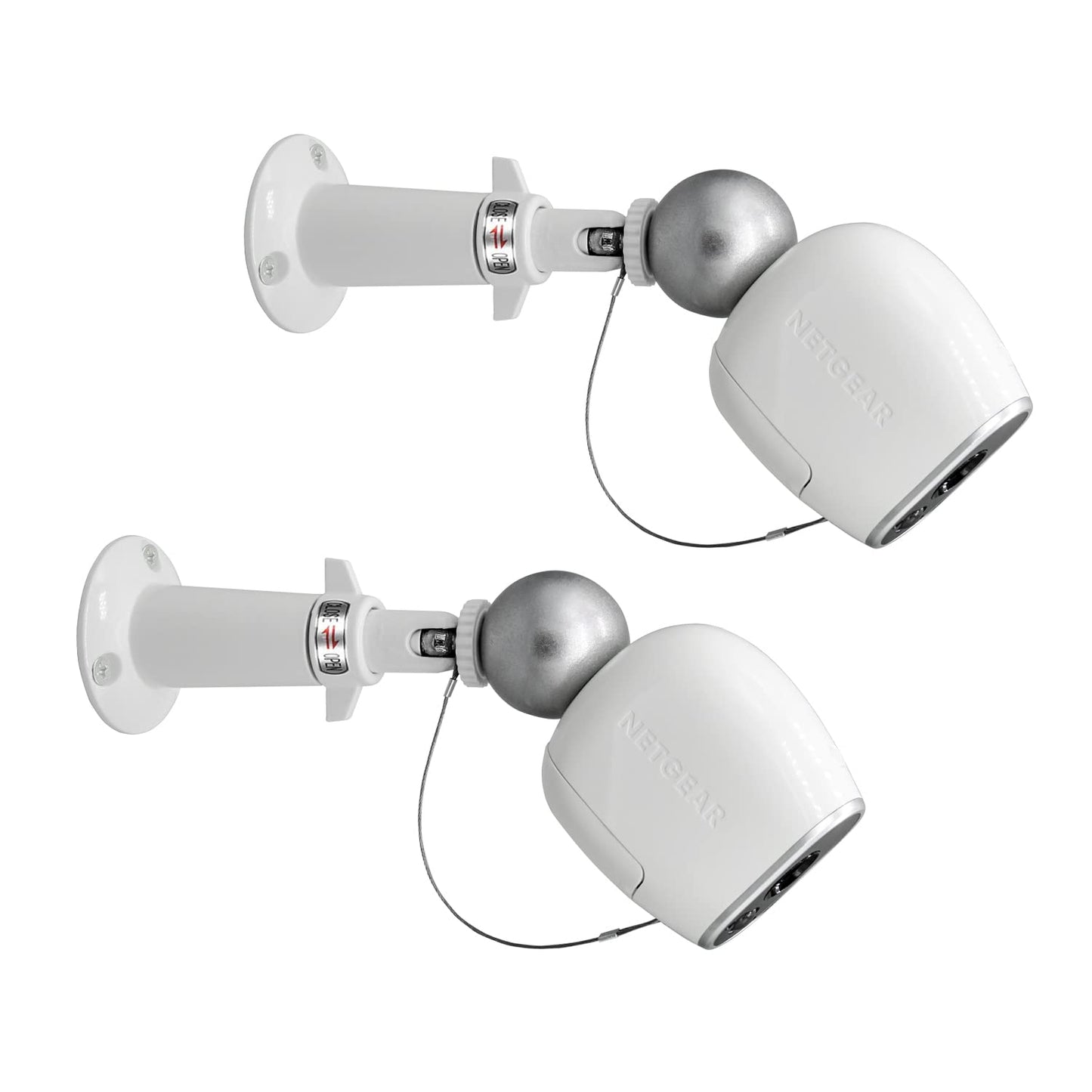 Haoyou (Metal 2 Pack) 360 Degree Adjustable Security Wall Mount Equipped with Security Rope,Compatible with Magnetic Arlo pro/Arlo pro 2