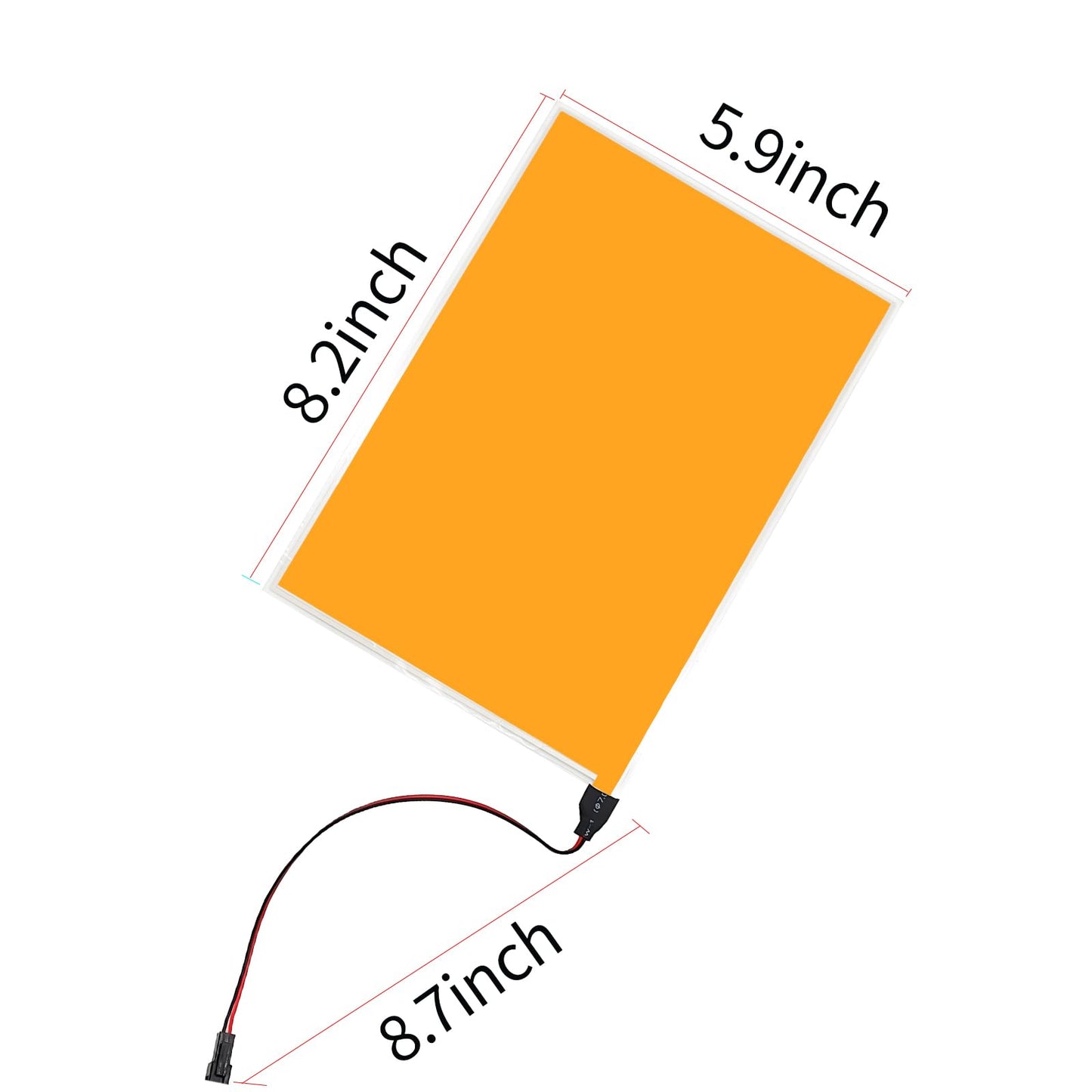 El Panel Backlight 8.2 x 5.9 Inches Electroluminescent El Sheet Panel Light DIY El Cuttable Backlight Paper Lamplamp Sheet Neon for Cosplay Party
