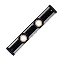 HALO HU2012PS2P930MBR 12" LED Matte Black Under Cabinet Puck Light Kit, 2 Pucks, 3000K Color Temperature