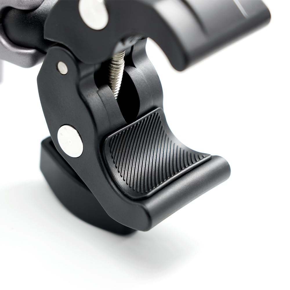 MAXCAM Aluminum Alloy Motorcycle Riding Bracket Clip Compatible for DJI Osmo Action 5/4/3