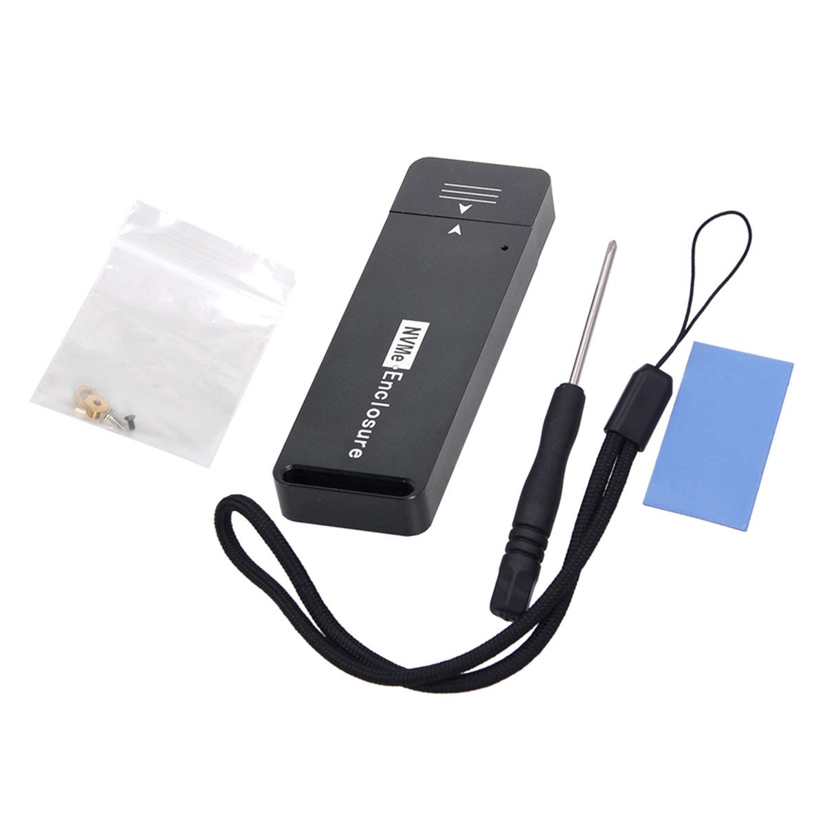 Cablecc USB 3.1 Gen2 10Gbps to NVME PCI-E M-Key Solid State Drive External Enclosure 2230/2242mm