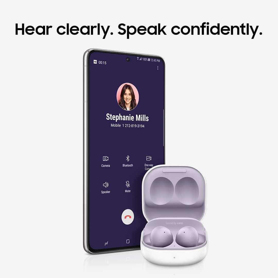 Samsung Galaxy Buds 2 True Wireless Earbuds Noise Cancelling Ambient Sound Bluetooth Lightweight Comfort Fit Touch Control US Version, Green (Renewed)