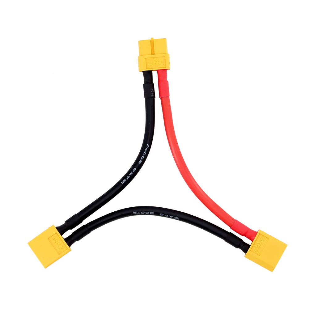 2pcs XT-60 / XT60 Series Serial Battery Connector with 12awg 4inch Cable for Turnigy(BDHI-97)
