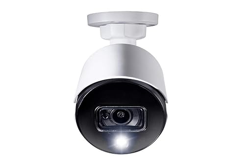 Lorex 5MP Super HD Weatherproof Indoor/Outdoor Add-On Analog Bullet Security Camera w/Warning Light and Remote-Triggered Sirens & Color Night Vision