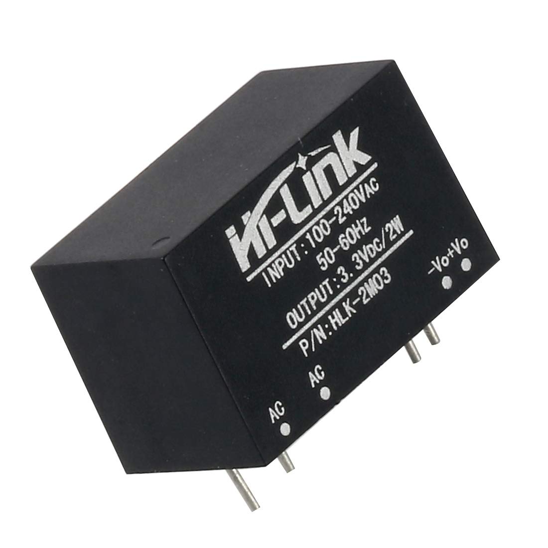 Hi-Link HLK-2M03 Power Supply Module AC-DC 220V to 3.3V 600mA Step Down Buck Isolated Intelligent Household Switch Converter (5 PCS)