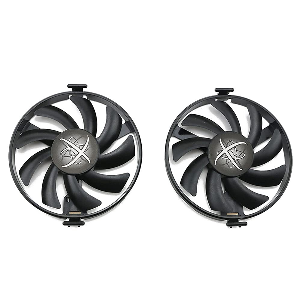 CCVA FDC10U12S9-C RX480 RX470 Cooler Fan Replace for XFX Radeon RX 480 470 470D RS Black Wolf Graphics Card Cooling Fan (2PCS)