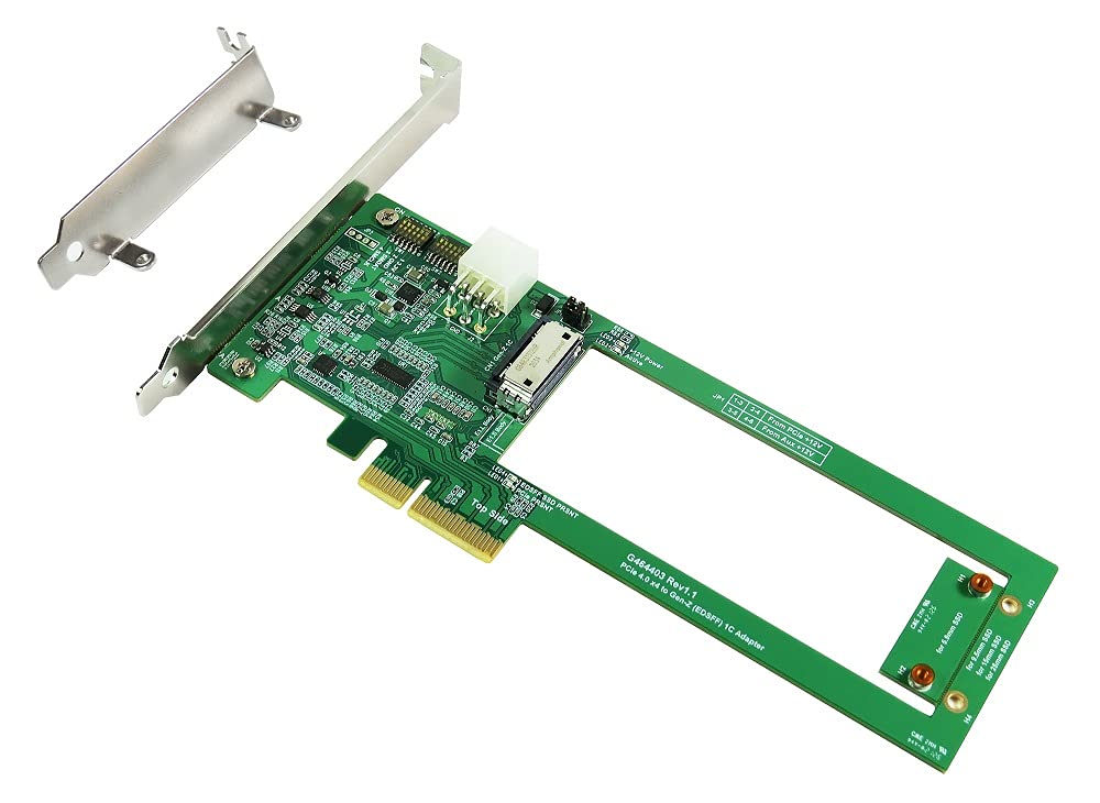 Micro SATA Cables|PCIe x4 Gen4 to Gen-Z 1C (EDSFF) Adapter with ReDriver for High-Speed Data Transfer.