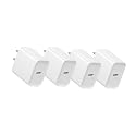 4-Pack, Fast Charger USB C, Type C Ports Plug Wall Charger, Fast Charger Block Compatible with iPhone 17/16/15/15 Pro/15 Pro Max/15 Plus/Samsung