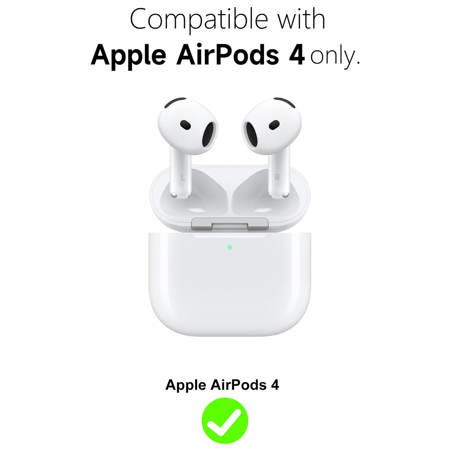 Svanove for Airpods 4 Case Clear with Lanyard Strap, Cute Transparent Hard Shell Plastic Case for Airpods 4th Generation Cover, Girly Y2K TPU