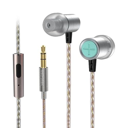 keephifi Astrotec Vesna Wired Earbuds with Microphone Tiny Earbuds in Ear Monitor with LCP Diaphragm Portable Earphones Noise Cancelling Earbuds…