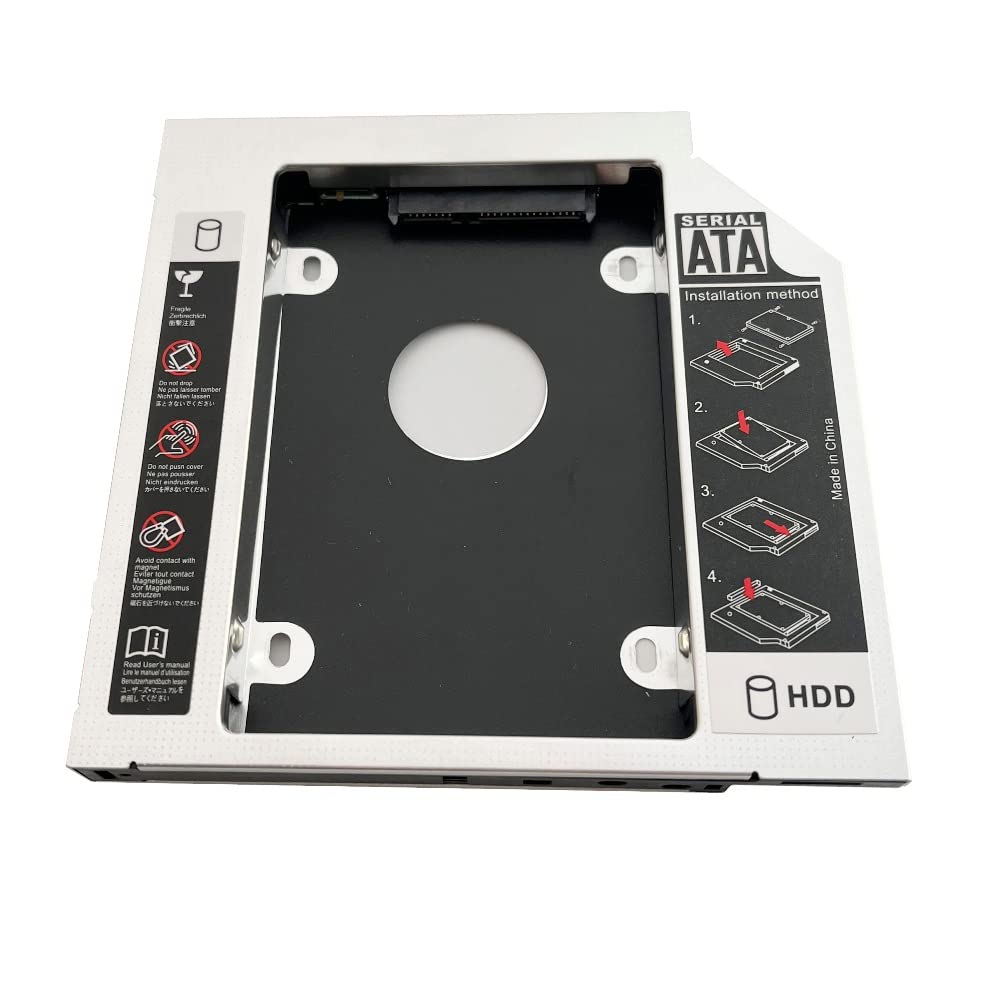 DY-tech SATA 2nd Hard Drive HDD SSD Caddy for Lenovo IdeaPad Z470 Z475 Z480 Z560 Z565 Y560D