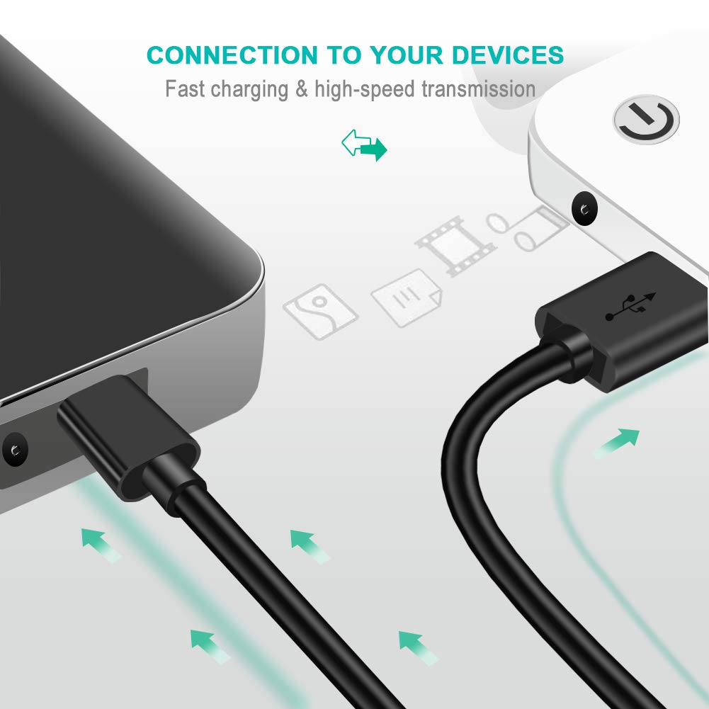 2-Pack 10FT Micro USB Power Cable for Amazon Fire TV Stick,for Roku Streaming Stick,Express Plus,Premier Plus,Voice Remote Pro,Chromecast Charging