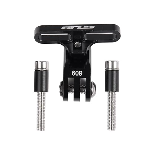 GUB Bike Camera Mount,Aluminium Bicycle Stem Front Camera Holder Mount Universal for GoPro Garmin Xiaomi SJCAM Action Camera (BLACK09)