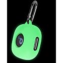 Geiomoo Soft Silicone Case for Anker Soundcore Sport X20, Shockproof Protective Skin Cover with Carabiner (Luminous Green)