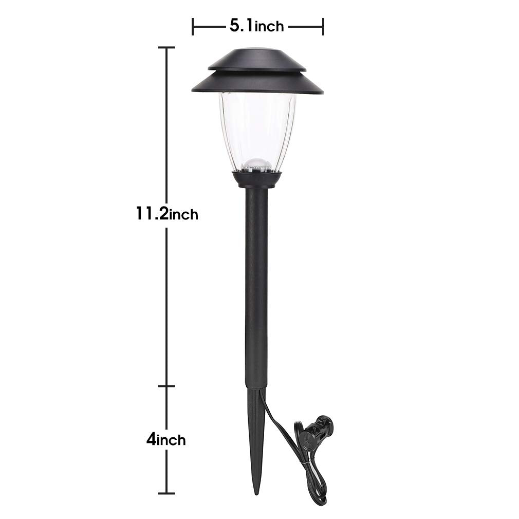 HECARIM 6 Pack Low Voltage Pathway Lights - Waterproof Outdoor Landscape Lighting, Super Bright LED Garden Lights for Walkway, Energy-Saving 5V